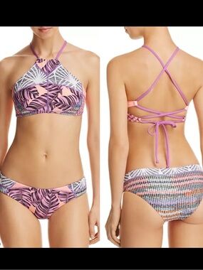 Maaji Charlie's Angles High Neck Bikini Top